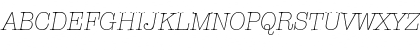 TypewriterL Italic Font