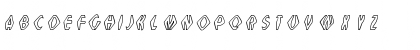 Dross04HollowSlanted Regular Font