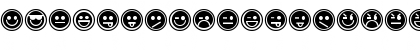 Emoticons Outline Regular Font