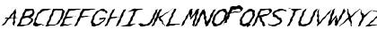 FZ HAND 5 WAVEY ITALIC Normal Font