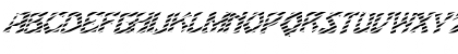 FZ JAZZY 12 STRIPED ITALIC Normal Font