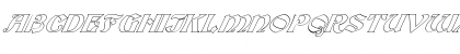 FZ JAZZY 19 HOLLOW ITALIC Normal Font