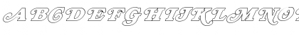 FZ JAZZY 47 HOLLOW ITALIC Normal Font