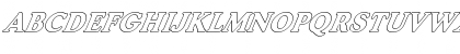 FZ ROMAN 30 HOLLOW ITALIC Normal Font