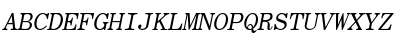 GE Romulus FW Italic Font