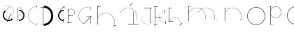 HalfCircleAlphabetXP Regular Font