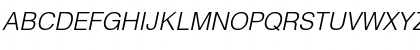 Helvetica LT Light Italic Font