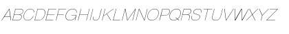 HelveticaObl-Thin Regular Font