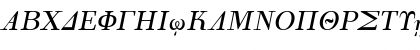 Korinthus Italic Font