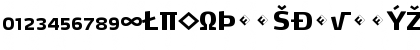 MaxDemiSerif-ExtraBoldExp Regular Font