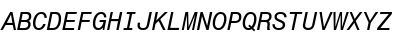 Monospac821 BT Italic Font