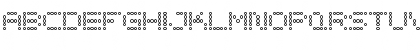 5x5 Dots Outline Regular Font