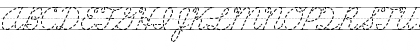 AbcCursiveDottedLined Regular Font