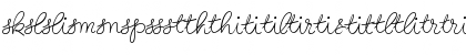 Birthday Ligatures Five Regular Font