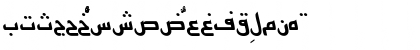 Arabic7KufiSSK Italic Font