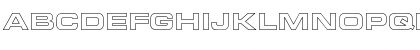 Aero Extended Hollow Regular Font