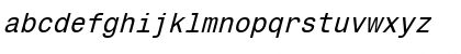 Monospace821 Italic Font