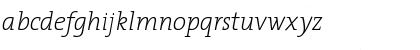 TheSerifExtraLight Italic Font