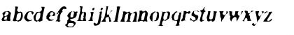 Facsimiled Italic Font