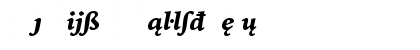 Bitstream Iowan Old Style Black Italic Extension Font