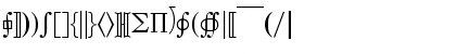 Mathematical Pi 3 Font