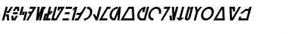 Aurebesh Cantina Bold Italic Font
