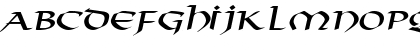 Valhalla Wide Italic Font