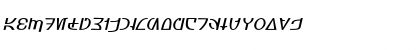 Aurebesh_Rodian Oblique Font
