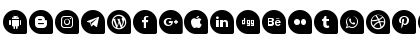 Icons Social Media 13 Regular Font