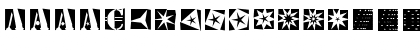 StencilBricksRandom Regular Font