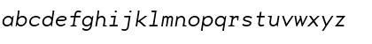 BaseMonoWideThinItalic Italic Font