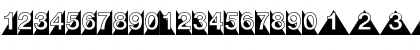 DecoNumbers LH Triangle Regular Font