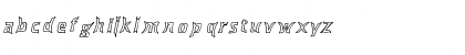 Dross05HollowSlanted Regular Font