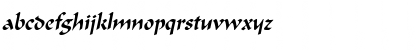 FlatBrush-Condensed Italic Font