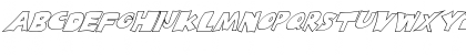 FZ JAZZY 10 HOLLOW ITALIC Light Font