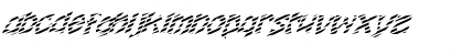 FZ JAZZY 12 STRIPED ITALIC Normal Font