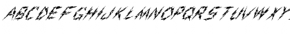 FZ UNIQUE 19 CRACKED ITALIC Normal Font