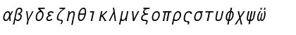 GreekSansFixedWidth Italic Font