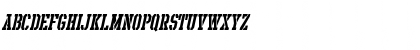 Intramural Stencil Italic JL Regular Font