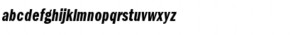 ITC Franklin Gothic LT Com Demi Compressed Italic Font