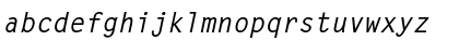 Monospaced Bold Italic Font