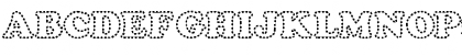 101! Perforated Alpha Regular Font