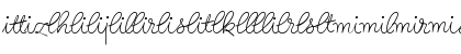 Birthday Ligatures Three Regular Font