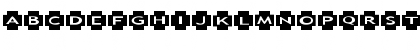 AlphaShapes crosses Normal Font