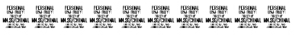 Chinal Black PERSONAL USE ONLY Regular Font