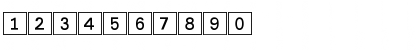 DecoNumbers LH Square Regular Font