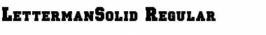 LettermanSolid Regular Font