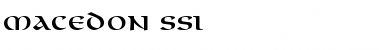 Macedon SSi Regular Font