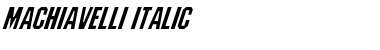 Machiavelli Italic Font