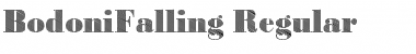 BodoniFalling Regular Font